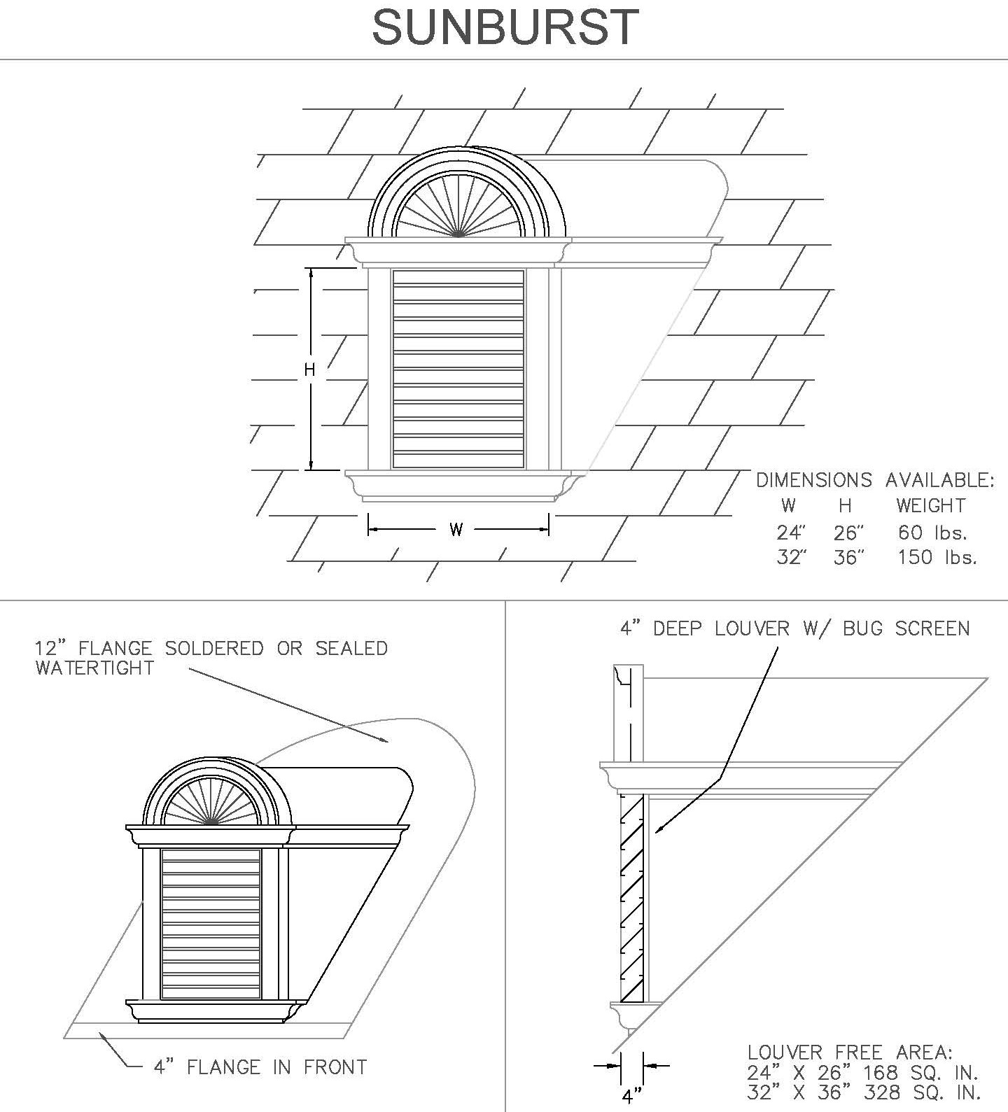 Sunburst Dormer Detail