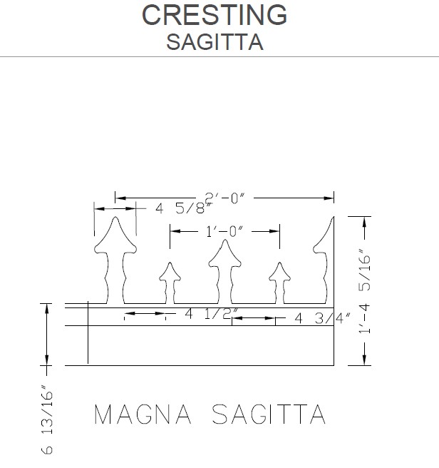 Sagitta Cresting Detail